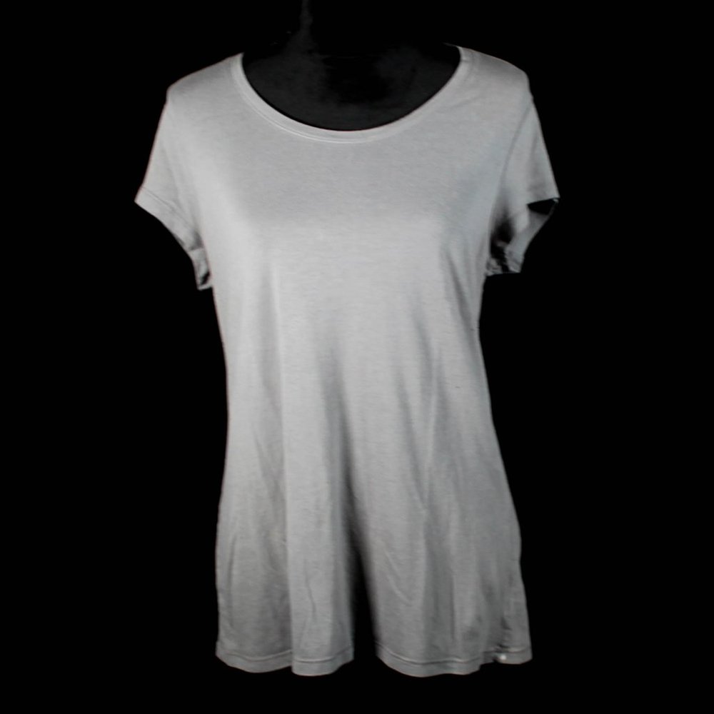 Casual Gray T Shirt Round Neck Top Juniors Size XL